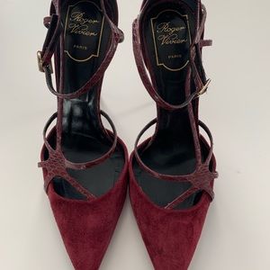Roger Vivier Burgundy Stilettos
